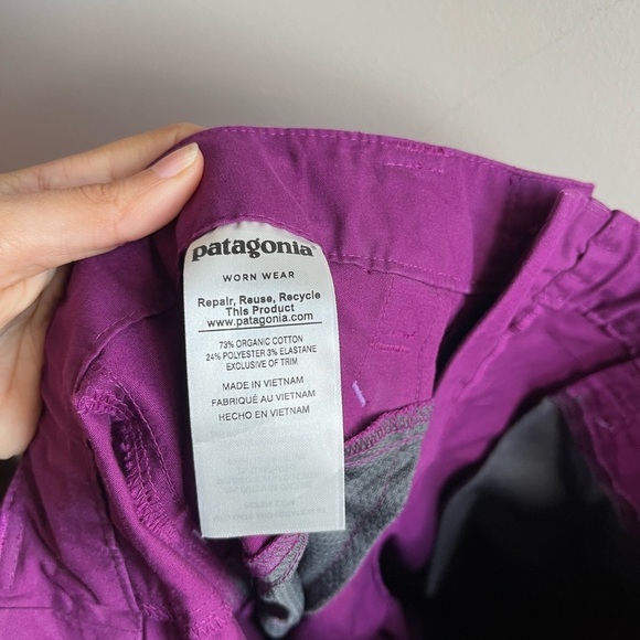 Patagonia Purple Organic Cotton Capris Pants - 8 - Picture 14 of 15